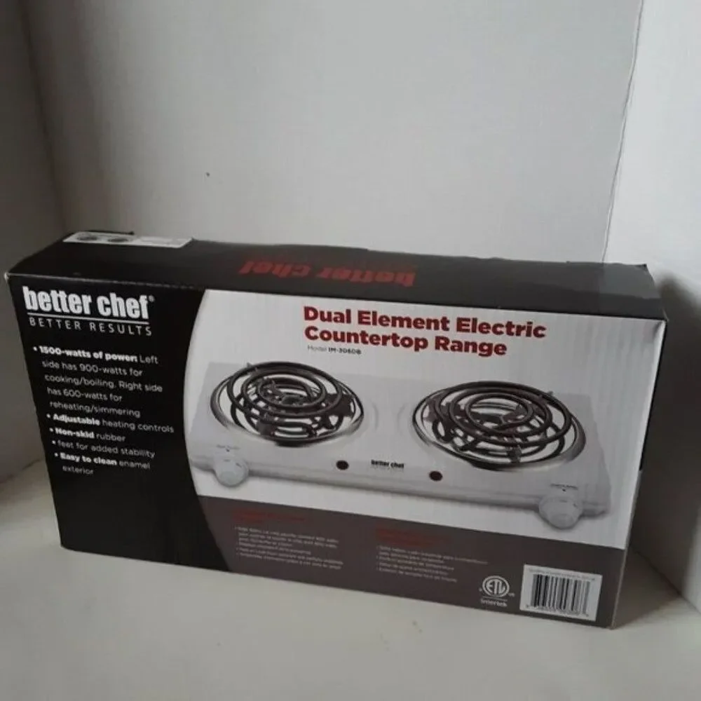 Better Chef Dual Element Electric Countertop Range Stove